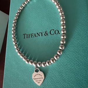 Return to Tiffany Blue Heart Tag Bead Bracelet